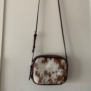 Mark & Graham cowhide/leather cross body